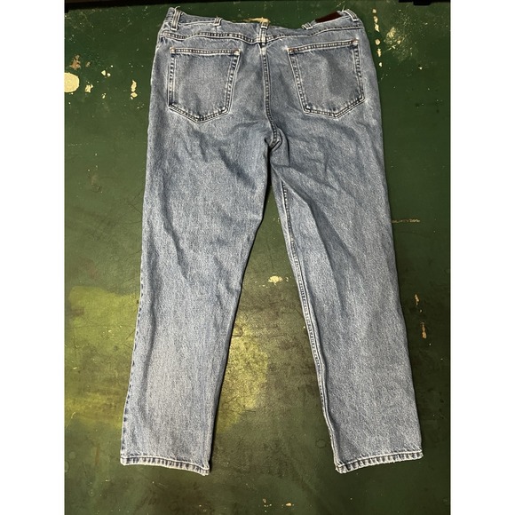 L.L Bean Men's Jean Classic Fit Blue Denim 100% Cotton 38x32 - Picture 3 of 4